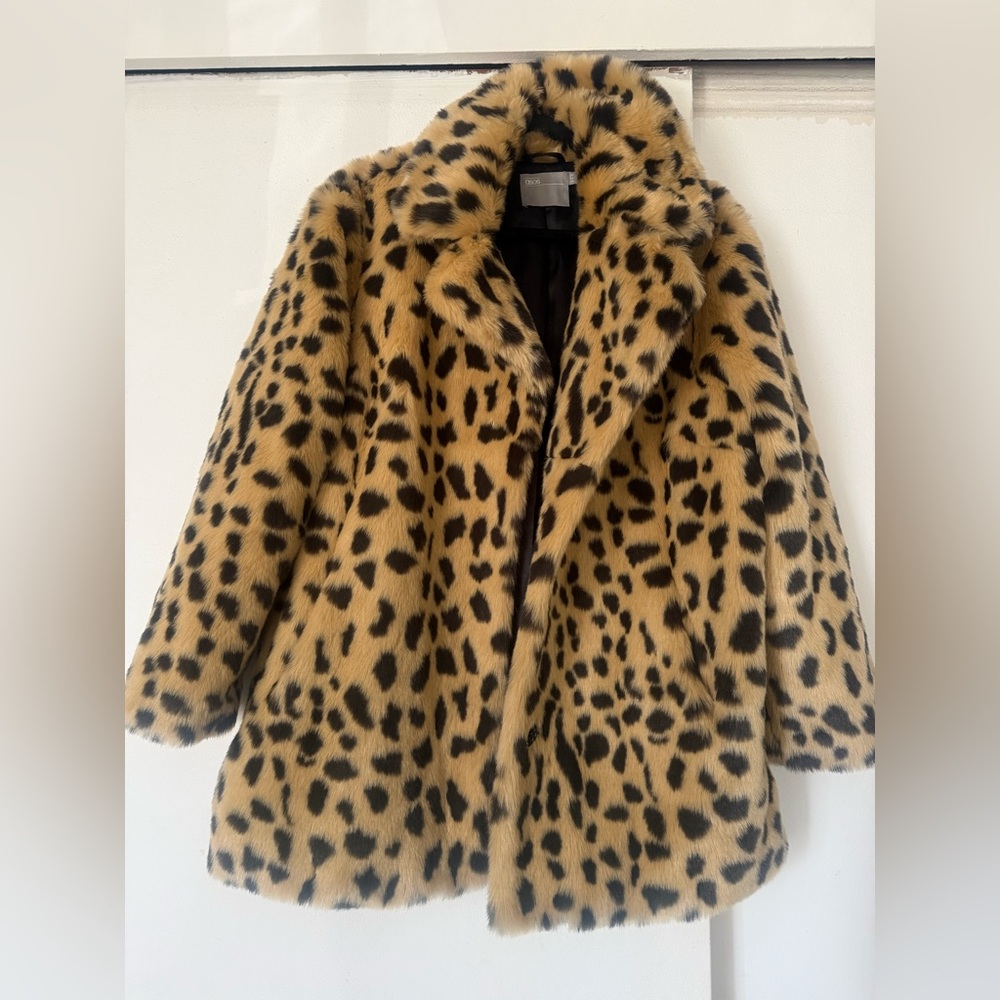 ASOS Animal Print faux fur Jacket